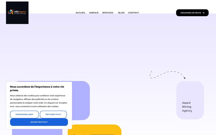 Screenshot of agence-abd.com