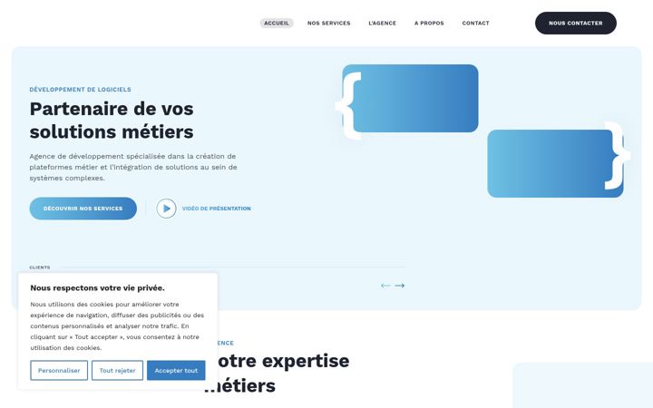 Screenshot ta' agence-accolades.fr