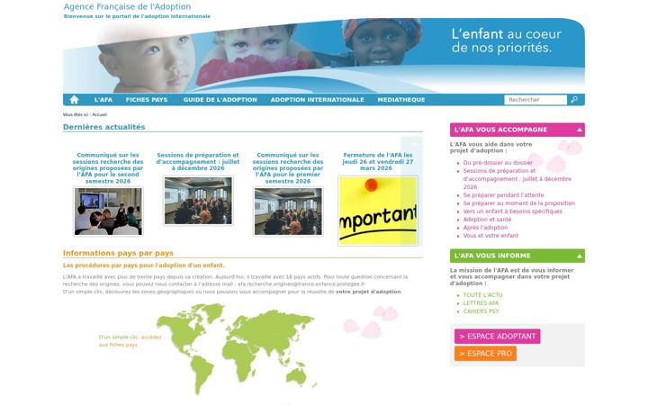 Screenshot of agence-adoption.fr