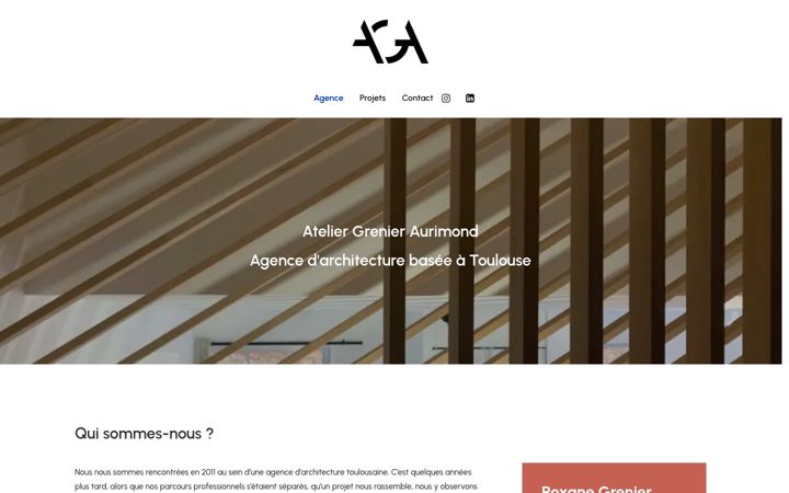 Екранна снимка на agence-aga.fr