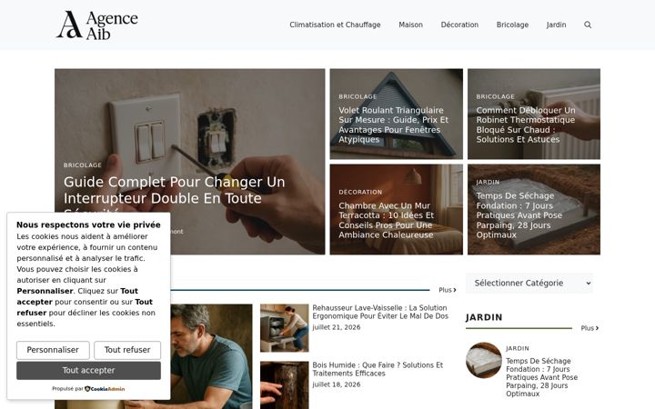Screenshot ta' agence-aib.fr