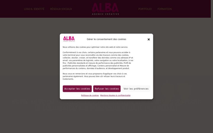 Screenshot ta' agence-alba.fr