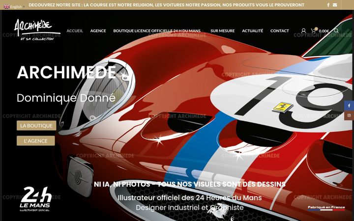 Screenshot of agence-archimede.shop