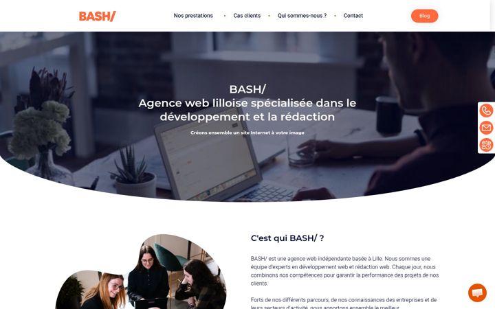 Screenshot of agence-bash.fr