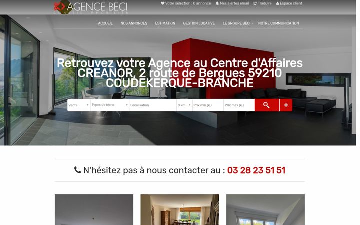 Screenshot of agence-beci.com