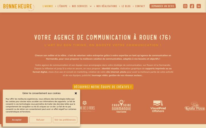 Zrzut ekranu agence-bonneheure.com