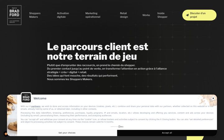 Zrzut ekranu agence-bradford.com