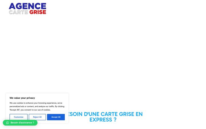 Snímek obrazovky agence-cartegrise.fr