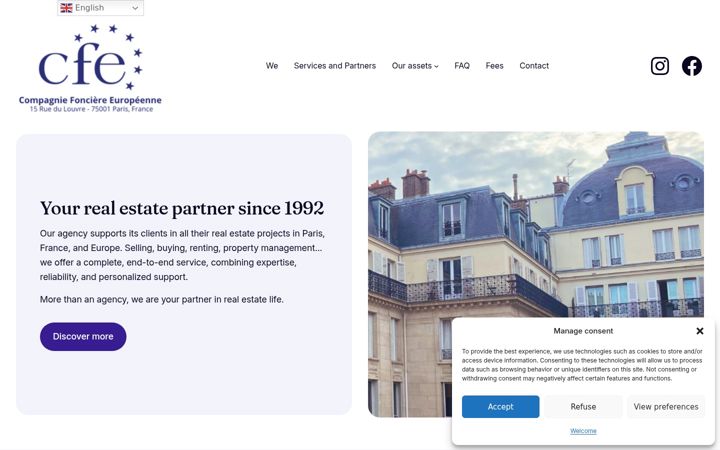 Screenshot of agence-cfe.com