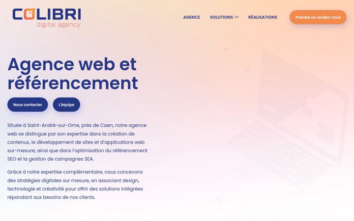 Screenshot of agence-colibri.com