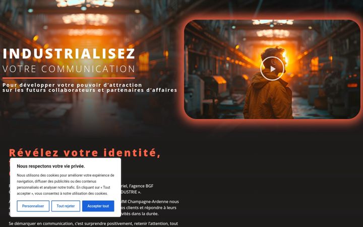 Snímek obrazovky agence-communication-industrie.fr