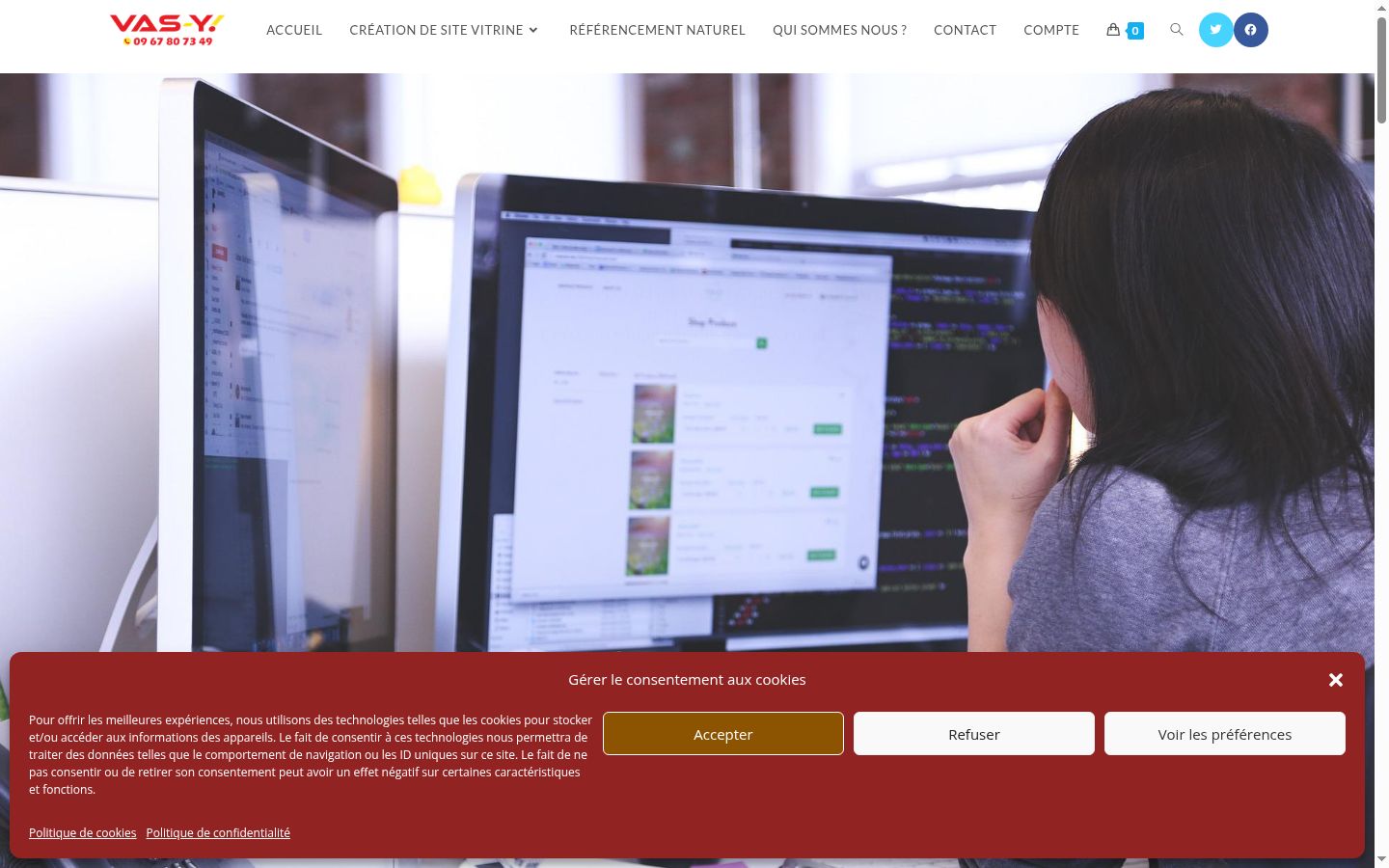 Screenshot tal-banner tal-kunsens muri qabel kwalunkwe interazzjoni