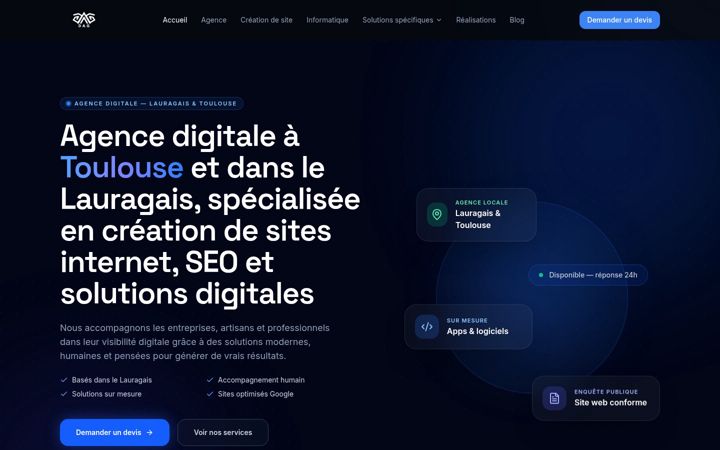 Screenshot of agence-dag.com