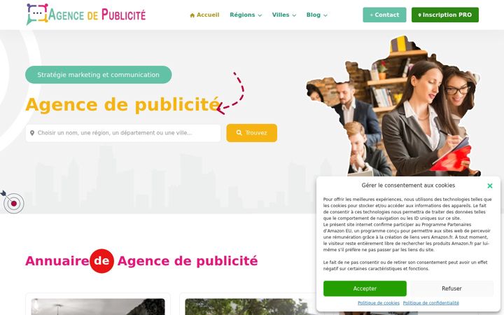 Screenshot of agence-de-publicite.com