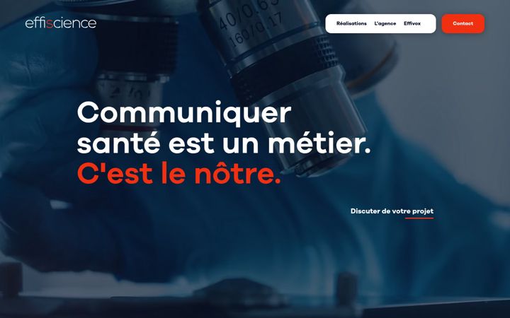 Snímek obrazovky agence-effiscience.fr
