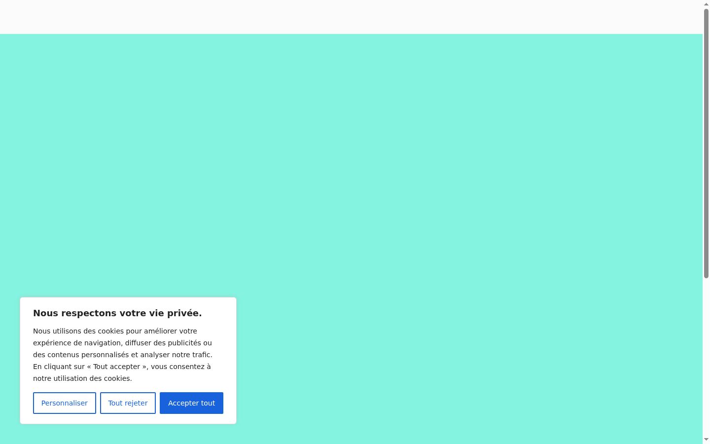 Kuvakaappaus suostumusbannerista, joka näytettiin ennen mitään vuorovaikutusta