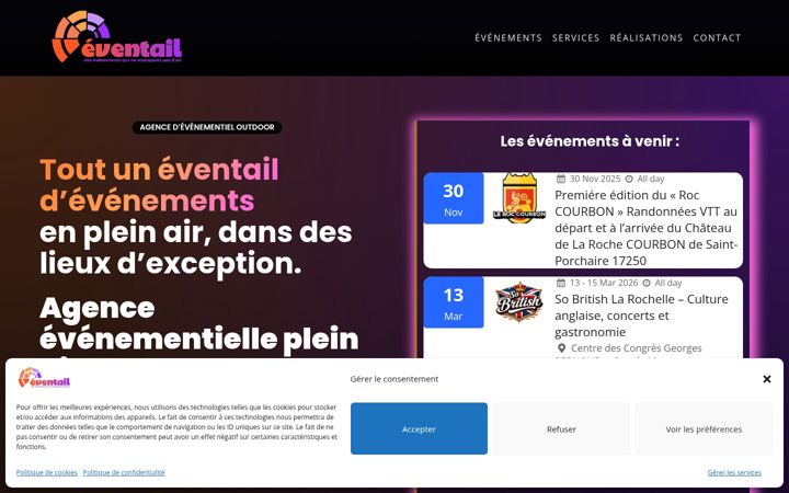 Screenshot von agence-eventail.fr