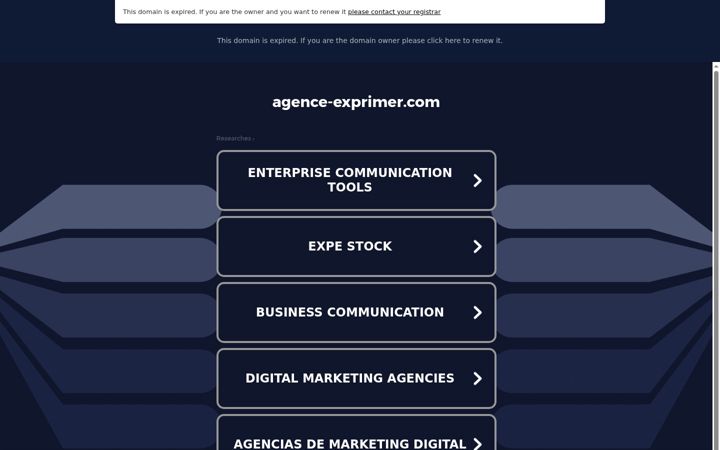 Screenshot του agence-exprimer.com