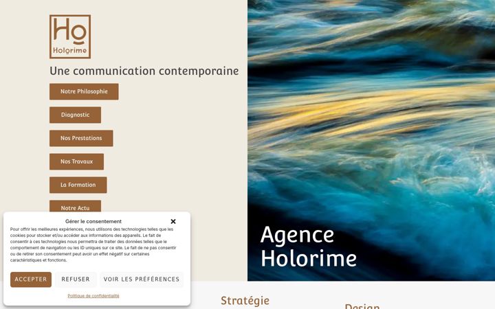 Screenshot του agence-holorime.com