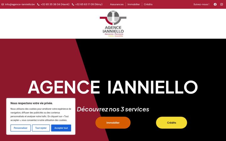 Screenshot of agence-ianniello.be