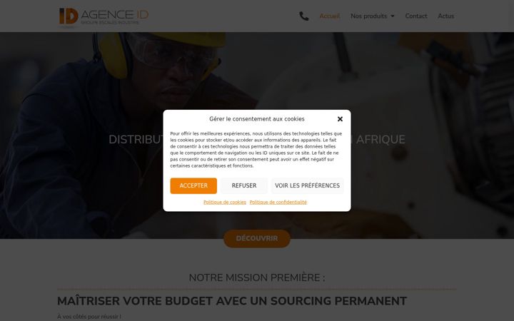Screenshot του agence-id.net
