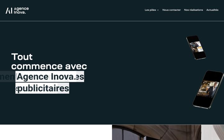 Skærmbillede af agence-inova.fr