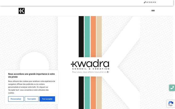 Screenshot of agence-kwadra.com
