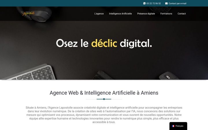 Screenshot of agence-lapostolle.com