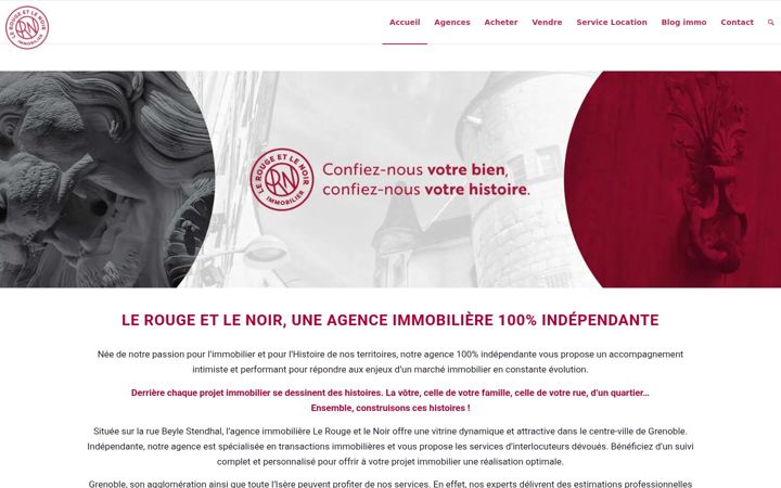 Screenshot von agence-lerougeetlenoir.fr