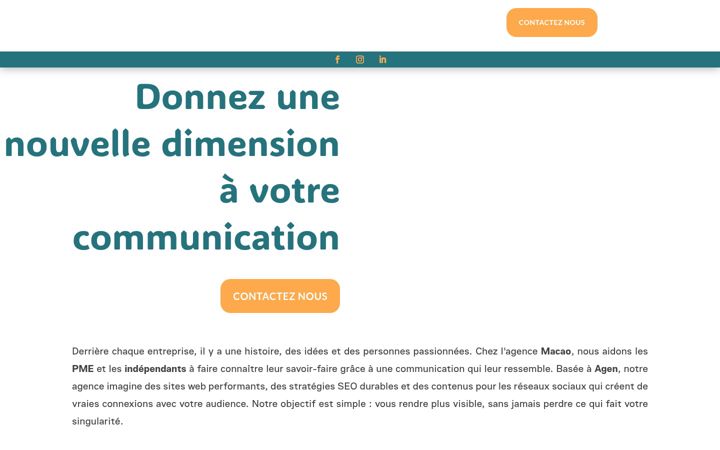 Screenshot of agence-macao.com