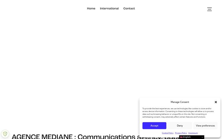 Capture d'écran de agence-mediane.com