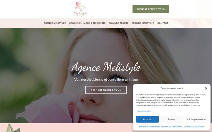 Screenshot von agence-melistyle.fr