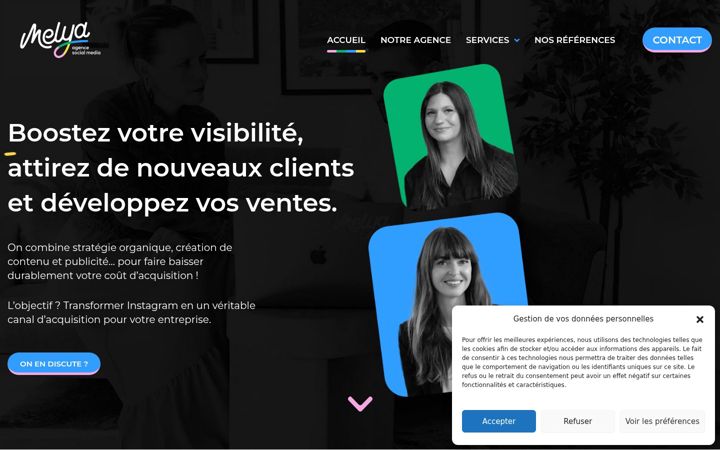 Screenshot of agence-melya.fr