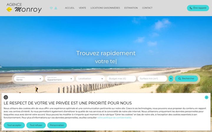 Screenshot of agence-monroy.com