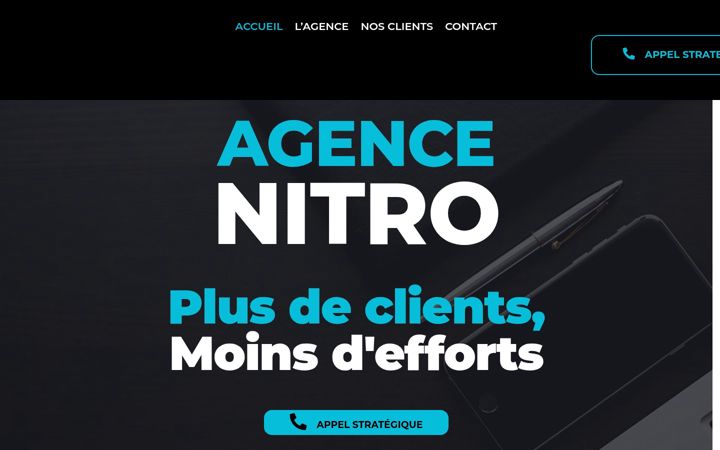 Capture d'écran de agence-nitro.fr
