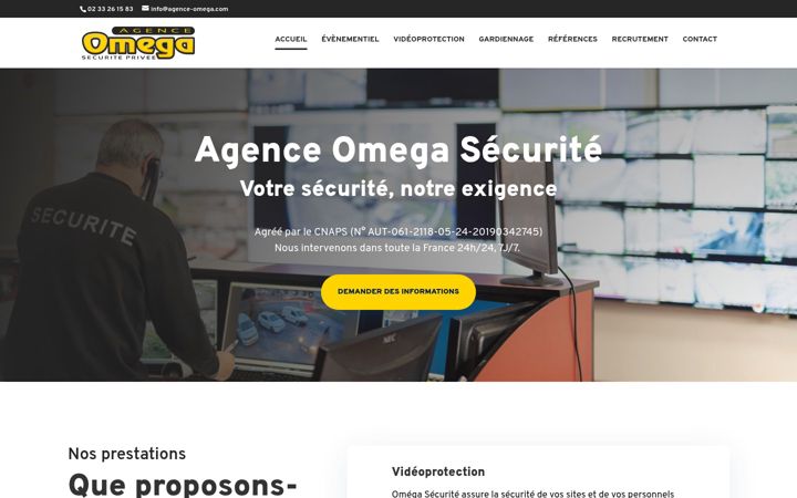 Screenshot of agence-omega.com