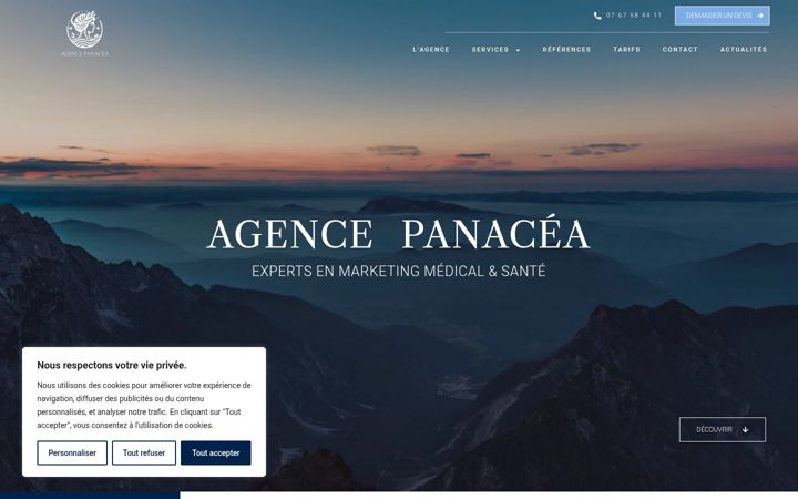 Skærmbillede af agence-panacea.fr