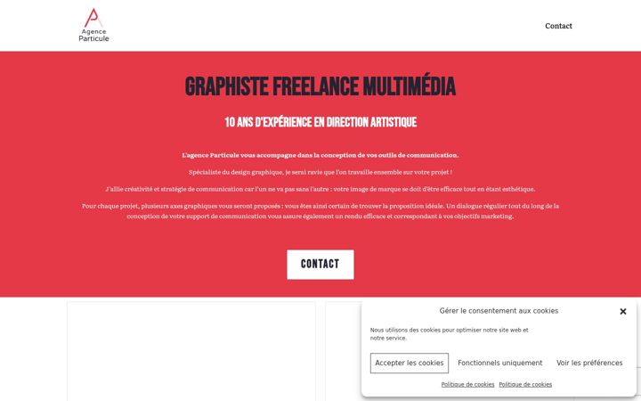 Screenshot of agence-particule.fr