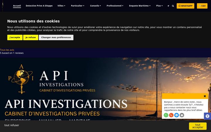 Screenshot of agence-philippe-investigations.fr