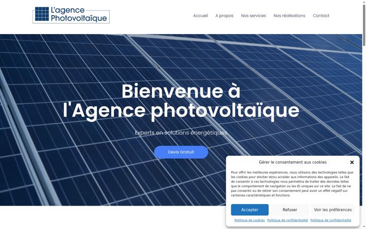 Screenshot of agence-photovoltaique.fr