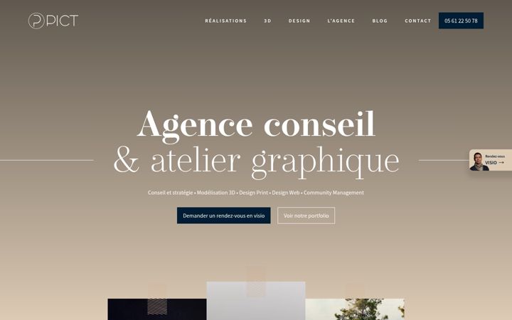 Captura de ecrã de agence-pict.com