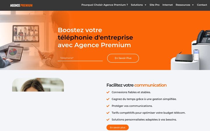 Captura de ecrã de agence-premium.com