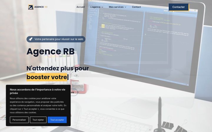 Captura de ecrã de agence-rb.fr