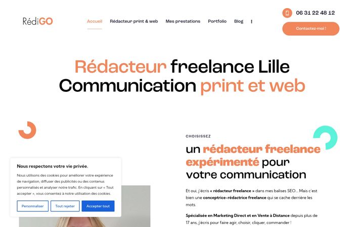 Captura de ecrã de agence-redigo.com