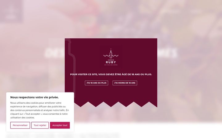 Screenshot of agence-ruby.fr