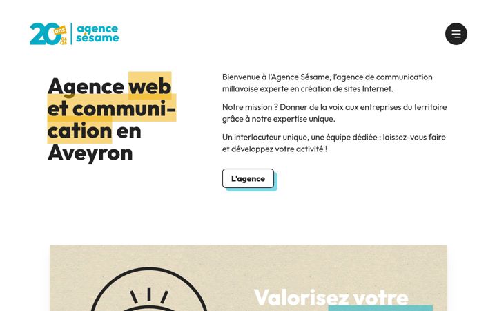 Captura de ecrã de agence-sesame.fr