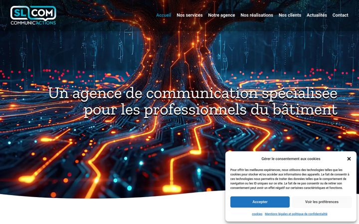 Screenshot of agence-slcom.fr
