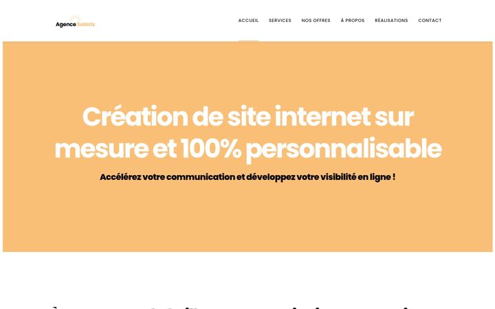 Screenshot of agence-solaris.fr