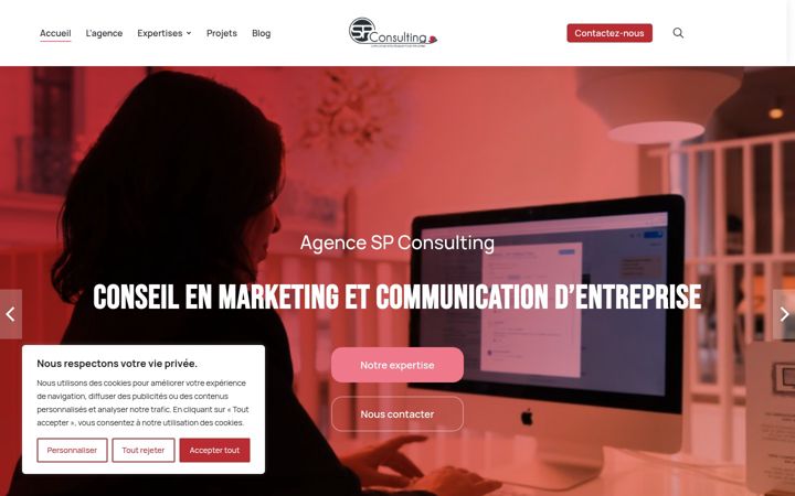 Skjámynd af agence-spconsulting.fr