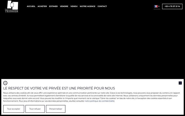 Screenshot of agence-teissier.com